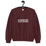 01FECK! sweatshirt in maroon
