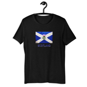 Saltire & Thistle T-Shirt - Joddy MacWingnut's T-Shirt Emporium