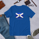 Saltire & Thistle T-Shirt - Joddy MacWingnut's T-Shirt Emporium